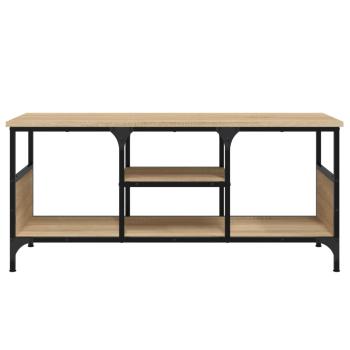 TV-Schrank Sonoma-Eiche 100x35x45 cm Holzwerkstoff & Eisen