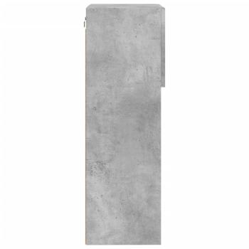 TV-Schränke mit LED-Leuchten 2 Stk. Betongrau 40,5x30x90 cm