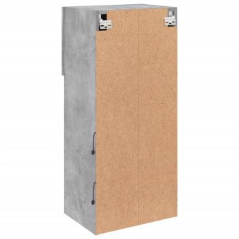 TV-Schränke mit LED-Leuchten 2 Stk. Betongrau 40,5x30x90 cm