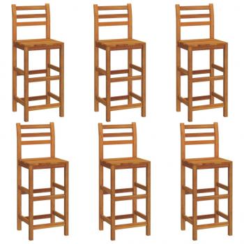 Barhocker 6 Stk. Massivholz Akazie