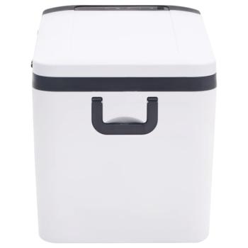 ARDEBO.de - Kühlbox mit Griff und Adapter Schwarz und Weiß 18 L PP & PE