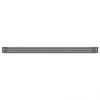 Hochbeet Pulverbeschichteter Stahl 507x100x36 cm Grau
