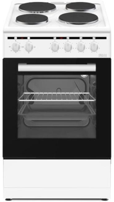 ARDEBO.de PKM EH4-50KPQ EEK: A Standherd, 48 L, Vollglasinnentüre, 2 Glasschichten, Gehäusekühlung, Tropfschale, Grillrost, weiß