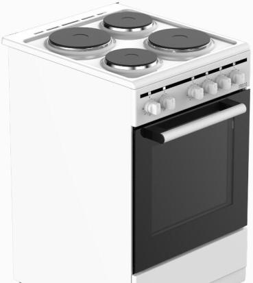 PKM EH4-50KPQ EEK: A Standherd, 48 L, Vollglasinnentüre, 2 Glasschichten, Gehäusekühlung, Tropfschale, Grillrost, weiß