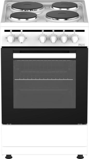 PKM EH4-50KPQ EEK: A Standherd, 48 L, Vollglasinnentüre, 2 Glasschichten, Gehäusekühlung, Tropfschale, Grillrost, weiß