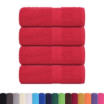 Waschhandtücher 4-tlg. FROGN Rot 30x30 cm 100% Baumwolle