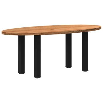 ARDEBO.de - Esstisch Hellbraun 200x100x74 cm Massivholz Eiche Oval