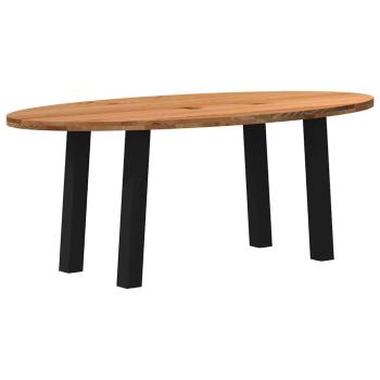 ARDEBO.de - Esstisch Hellbraun 200x100x74 cm Massivholz Eiche Oval