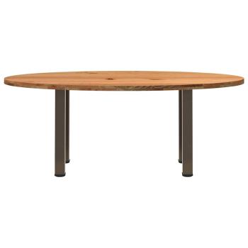 Esstisch Hellbraun 200x100x74 cm Massivholz Eiche Oval