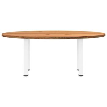 Esstisch Hellbraun 200x100x74 cm Massivholz Eiche Oval