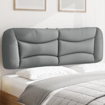 ARDEBO.de - Kopfteil-Kissen "Hvar" Hellgrau 152 cm Stoff