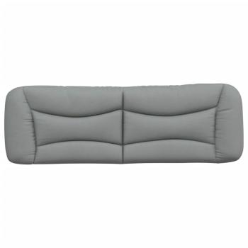 Kopfteil-Kissen "Hvar" Hellgrau 152 cm Stoff
