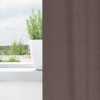 Vorhänge mit Vorhängen 2 pcs Dunkelbraun Polyester