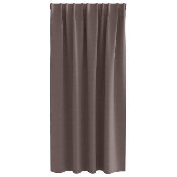 Vorhänge mit Vorhängen 2 pcs Dunkelbraun Polyester