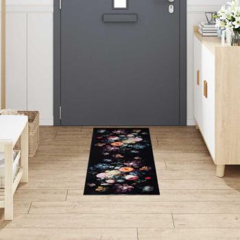 Küchenmatte Floral Blumen 45 x 150 cm Samt