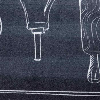 Küchenmatte Other Küchenbereich des Kochs 45 x 150 cm Samt