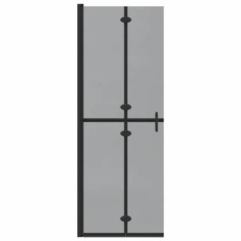 Walk-in Duschwand Schwarz und dunkel-transparent 70 x 190 cm