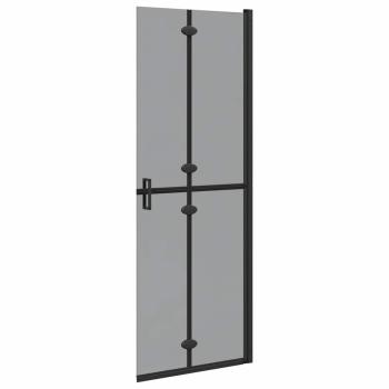 Walk-in Duschwand Schwarz und dunkel-transparent 70 x 190 cm