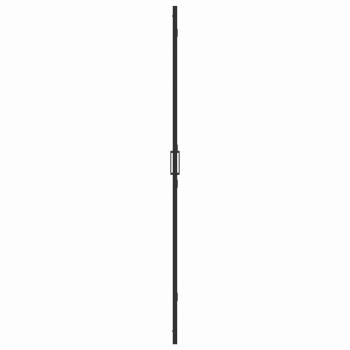Walk-in Duschwand Schwarz und dunkel-transparent 90 x 190 cm