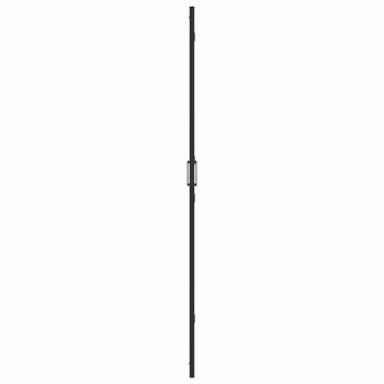 Walk-in Duschwand Schwarz und dunkel-transparent 120 x 190 cm