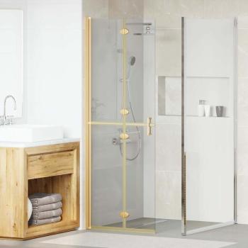 ARDEBO.de - Walk-in Duschwand Sonstiges Golden und Transparent 70 x 190 cm