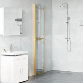 Walk-in Duschwand Sonstiges Golden und Transparent 90 x 190 cm
