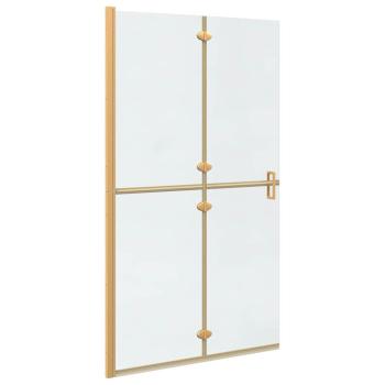 Walk-in Duschwand Sonstiges Golden und Transparent 110 x 190 cm