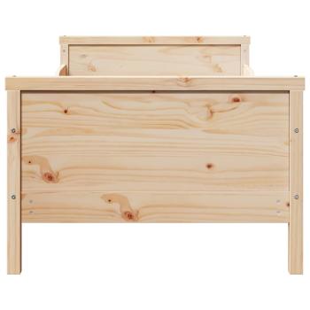 Ausziehbares Bettgestell für Kinder Braun 80 x 130 / 165 / 200 cm