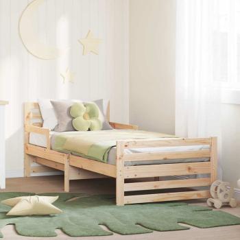 ARDEBO.de - Ausziehbares Bettgestell für Kinder Braun 80 x 130 / 165 / 200 cm