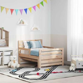 Ausziehbares Bettgestell für Kinder Braun 80 x 130 / 165 / 200 cm