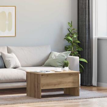 ARDEBO.de - Couchtisch Eiche handwerklich 80 x 50,5 x 42,5 cm Holzwerkstoff