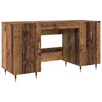 Schreibtisch mit Regal Altholz 140 x 50 x 75 cm Holzwerkstoff