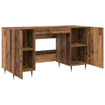 Schreibtisch mit Regal Altholz 140 x 50 x 75 cm Holzwerkstoff