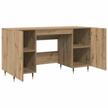 Schreibtisch Eiche handwerklich 140 x 50 x 75 cm Holzwerkstoff