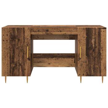 Schreibtisch mit Regal Altholz 140 x 50 x 75 cm Holzwerkstoff