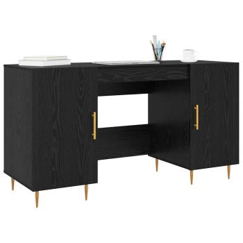 Schreibtisch Schwarze Eiche 140 x 50 x 75 cm Holzwerkstoff