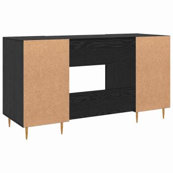Schreibtisch Schwarze Eiche 140 x 50 x 75 cm Holzwerkstoff