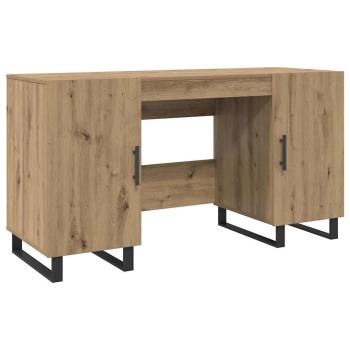 Schreibtisch Eiche handwerklich 140 x 50 x 75 cm Holzwerkstoff