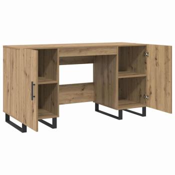 Schreibtisch Eiche handwerklich 140 x 50 x 75 cm Holzwerkstoff