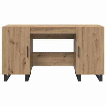 Schreibtisch Eiche handwerklich 140 x 50 x 75 cm Holzwerkstoff