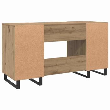 Schreibtisch Eiche handwerklich 140 x 50 x 75 cm Holzwerkstoff