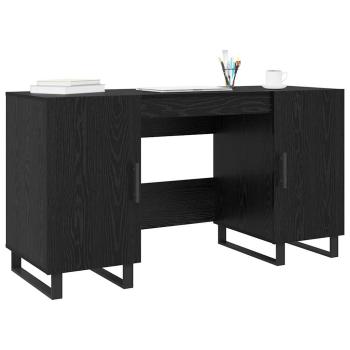 Schreibtisch Schwarze Eiche 140 x 50 x 75 cm Holzwerkstoff