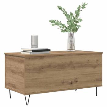 Couchtisch Eiche handwerklich 90 x 44.5 x 45 cm Holzwerkstoff
