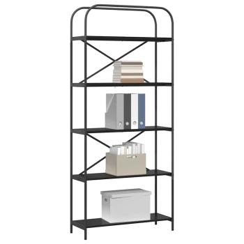 Regal Schwarze Eiche 80 x 30 x 183 cm Holzwerkstoff