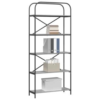 Regal Grau Sonoma 80 x 30 x 183 cm Holzwerkstoff
