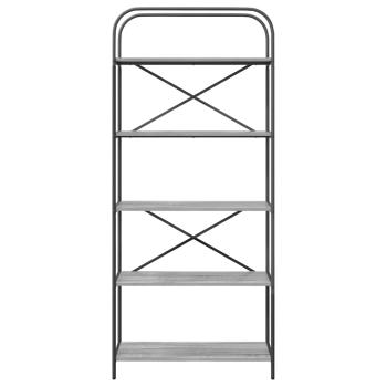 Regal Grau Sonoma 80 x 30 x 183 cm Holzwerkstoff