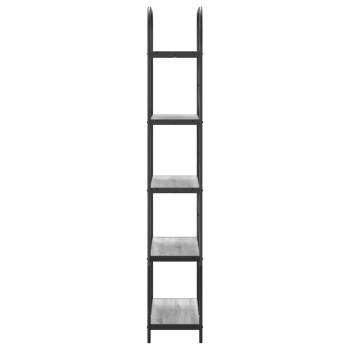 Regal Grau Sonoma 80 x 30 x 183 cm Holzwerkstoff