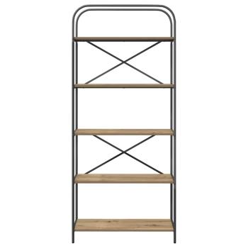 Regal Eiche handwerklich 80 x 30 x 183 cm Holzwerkstoff