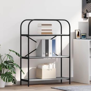 ARDEBO.de - Regal Grau Sonoma 80 x 30 x 109 cm Holzwerkstoff