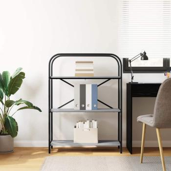 Regal Grau Sonoma 80 x 30 x 109 cm Holzwerkstoff